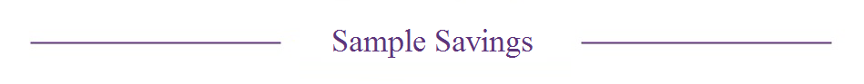 Sample Savings